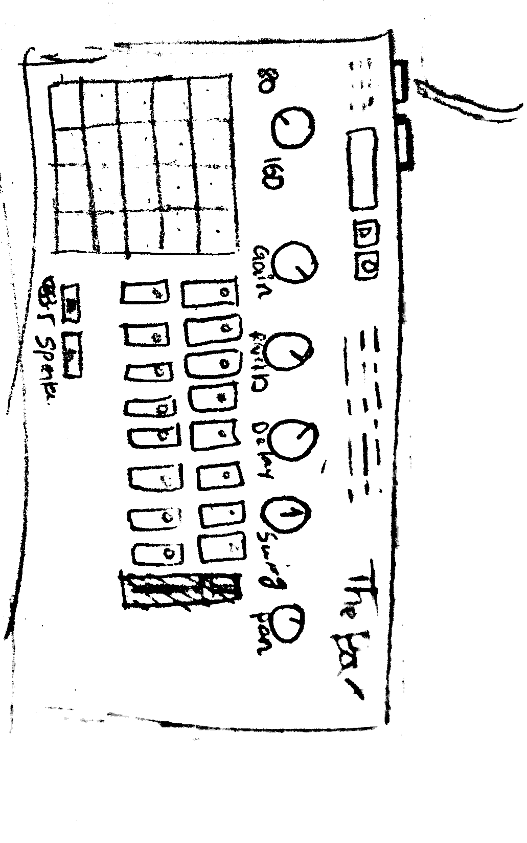 Drum Sequencer Rough Sketch